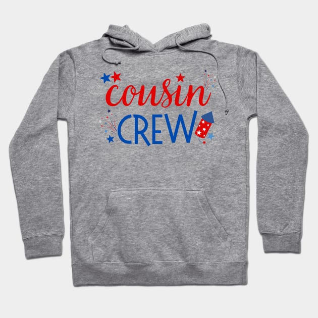 Cousin Crew Fourth of July Family Reunion Summer Vacation Hoodie by MalibuSun